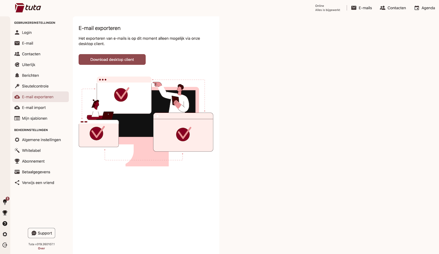 Ladda ner Tuta skrivbordsapp